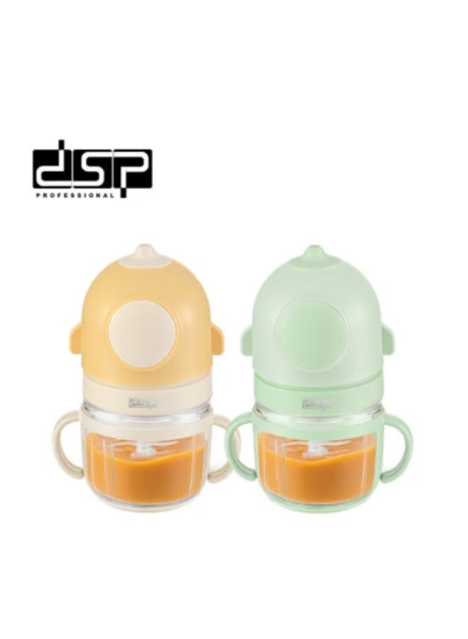 DSP Baby Food Processor 150W – 0.3L Glass Cup – Stainless Steel 8-Blade Chopper – High-Speed Mini Blender – Pure Copper Motor – Safe Food-Grade Design for Preparing Baby Meals and Purees - Image 2